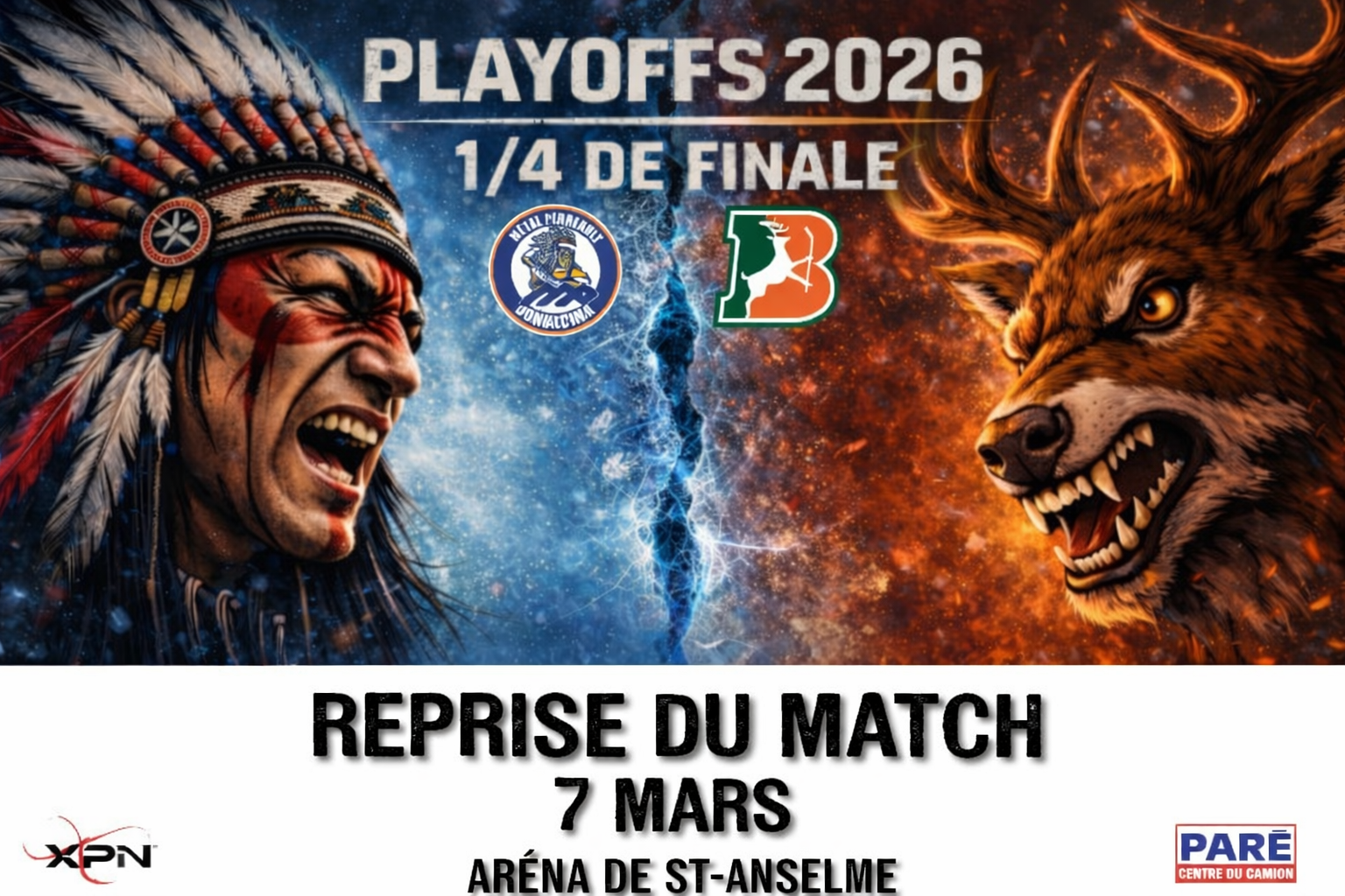 REPRISE DU MATCH – 7 MARS SÉRIES 2026